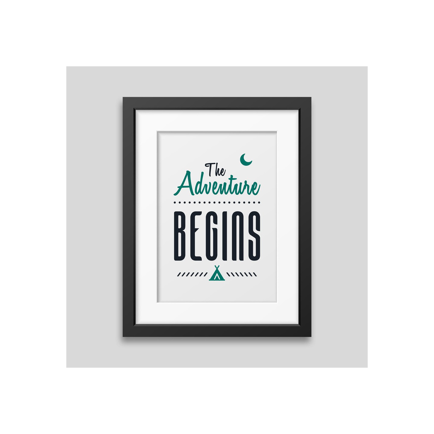 The adventure begins Framed poster