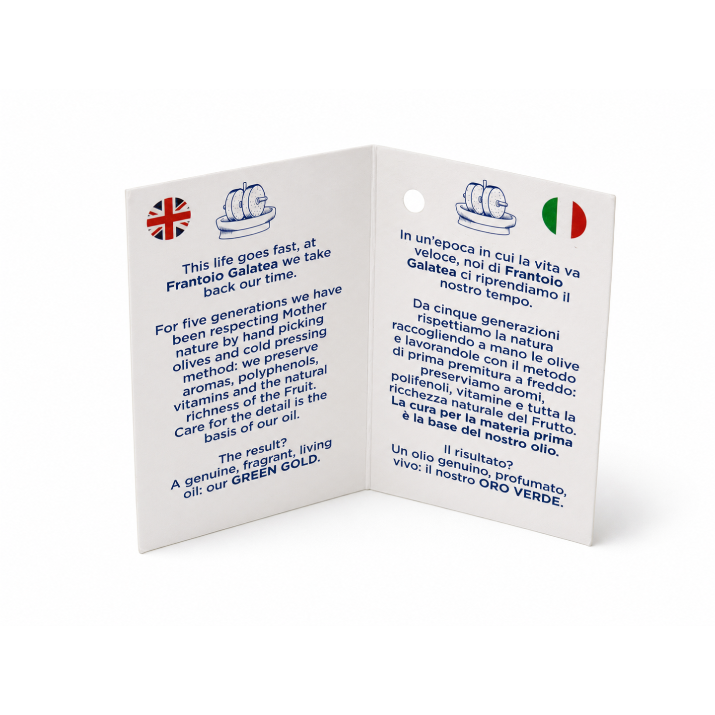 Olio Extra Vergine d'Oliva in lattina 0.75 L - Frantoio Galatea
