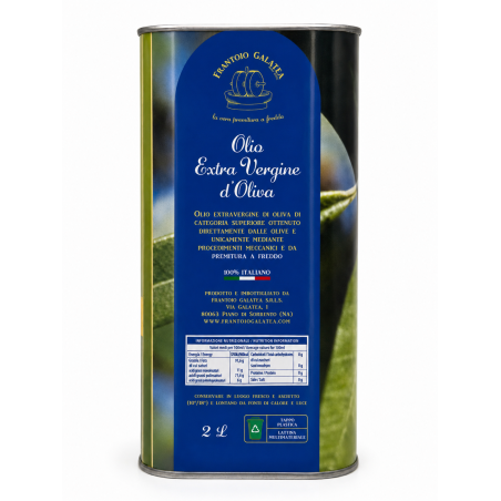 Olio Extra Vergine d'Oliva in lattina 2L - Frantoio Galatea